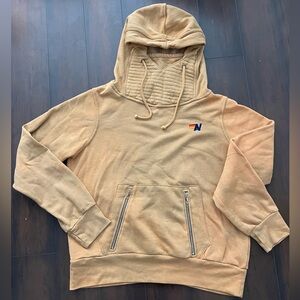 Aviator Nation Tan Hoodie with Embroidered Logo